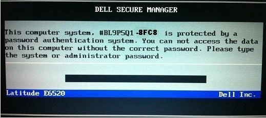 dell 8fc8 Bios Password support