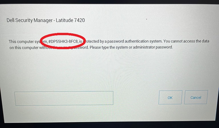 Reset Dell 8FC8 bios Password