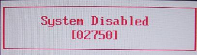 Fujitsu system disable ( 5 digits )