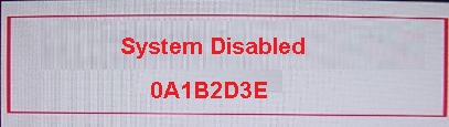 Fujitsu system disable ( 5 chars )
