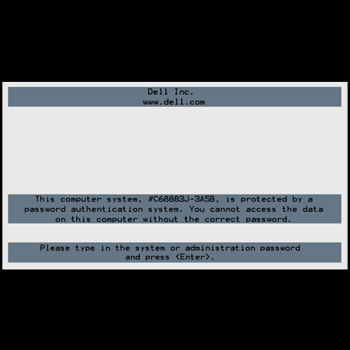 Dell 595B Bios Password